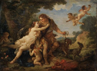 Venus and Adonis by Charles Joseph Natoire